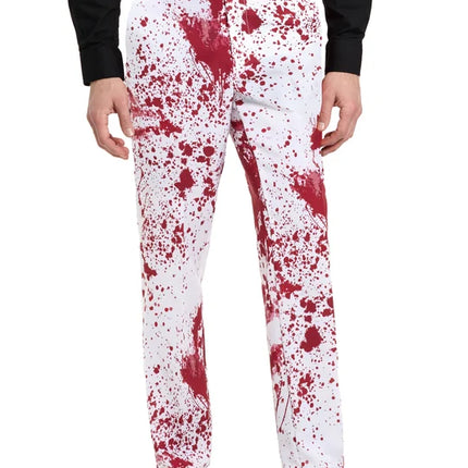 Costume da uomo "sanguinante", bianco, 3 pezzi
