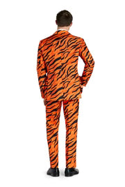 Costume da tigre da uomo, arancione, 3 pezzi