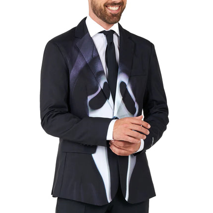 Costume GhostFace da uomo, nero, 3 pezzi