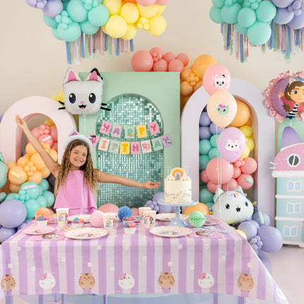 Tovaglia di carta Gabby's Dollhouse, misto, 180 x 120 cm