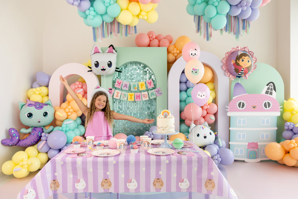 Tovaglia di carta Gabby's Dollhouse, misto, 180 x 120 cm