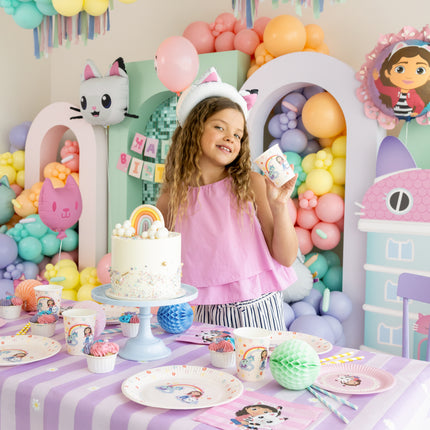 Tovaglia di carta Gabby's Dollhouse, misto, 180 x 120 cm