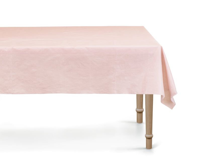 Tovaglia rosa chiaro sintetica 1,8m