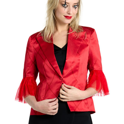 Giacca Harley Quinn da donna, rossa