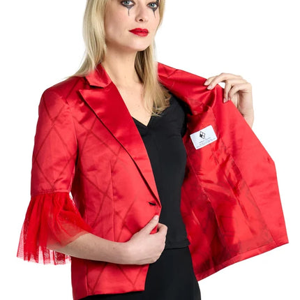 Giacca Harley Quinn da donna, rossa