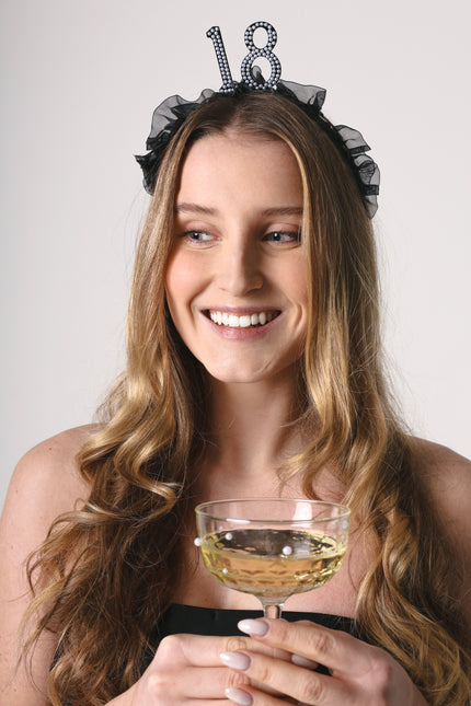 Cerchietto 18 anni nero