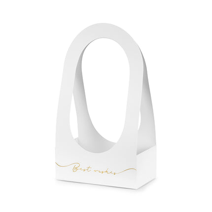 Scatola da festa bianca Portafiori Auguri 38cm