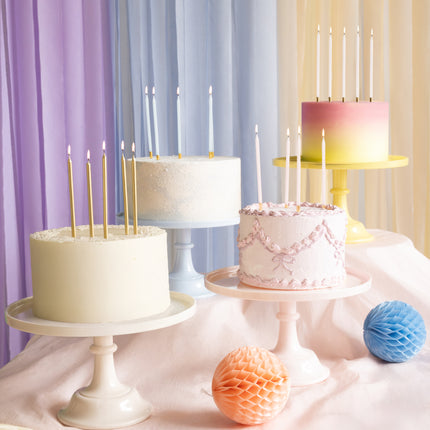 Piatto torta rosa 24 cm