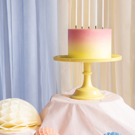 Piatto per torta giallo da 24 cm