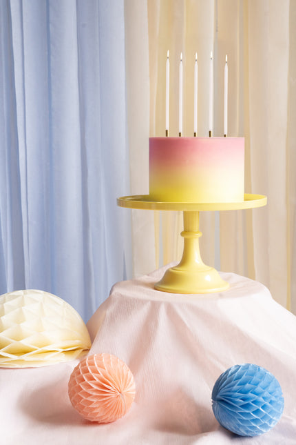 Piatto per torta giallo da 24 cm
