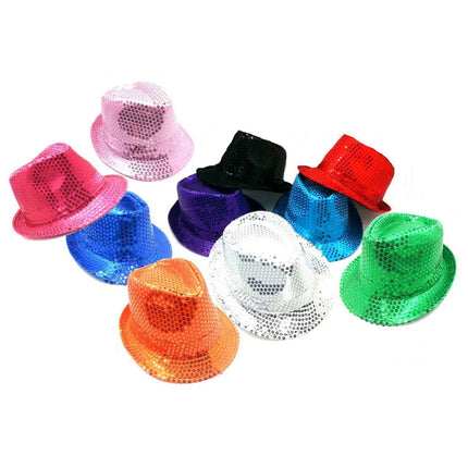 Cappello con paillettes in vari colori