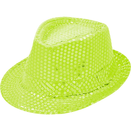 Cappello con paillettes in vari colori