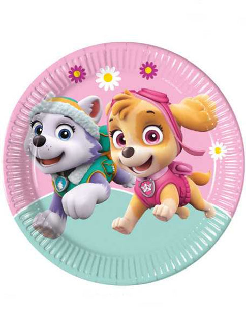 Paw Patrol Skye ed Everest Fsc Piatti di carta Next Generation Grandi 23Cm 8St