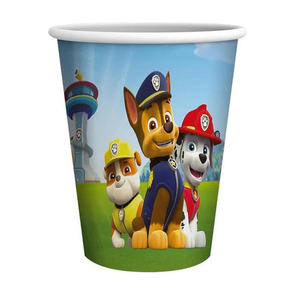 Bicchieri Paw Patrol colorati da 250 ml, confezione da 8