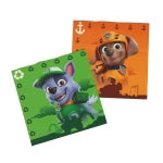 Tovaglioli Paw Patrol verdi e arancioni, 33 cm, 20 pezzi