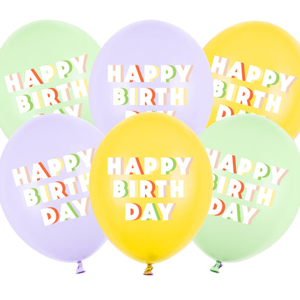 Palloncini Happy Birthday 30cm 50pz