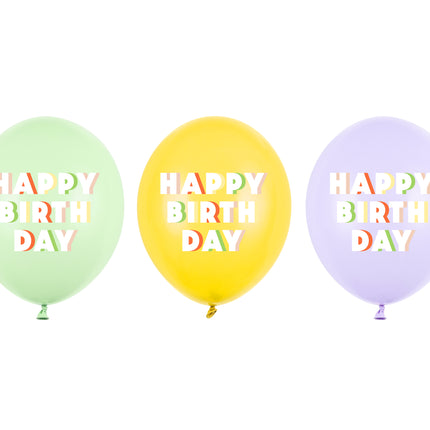 Palloncini Happy Birthday 30cm 50pz