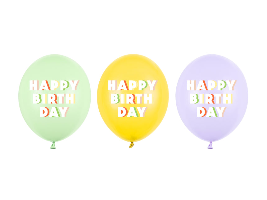 Palloncini Happy Birthday 30cm 50pz