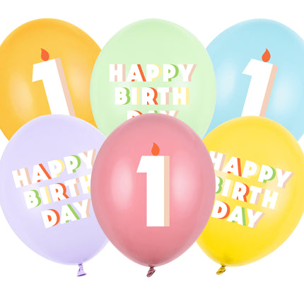Palloncini 1 anno 30cm 50pz