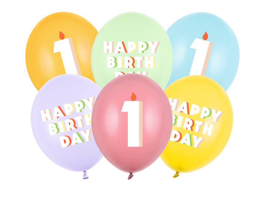 Palloncini 1 anno 30cm 50pz