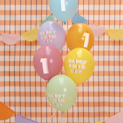 Palloncini 1 anno 30cm 6pz