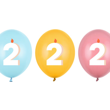 Palloncini 2 anni 30cm 50pz