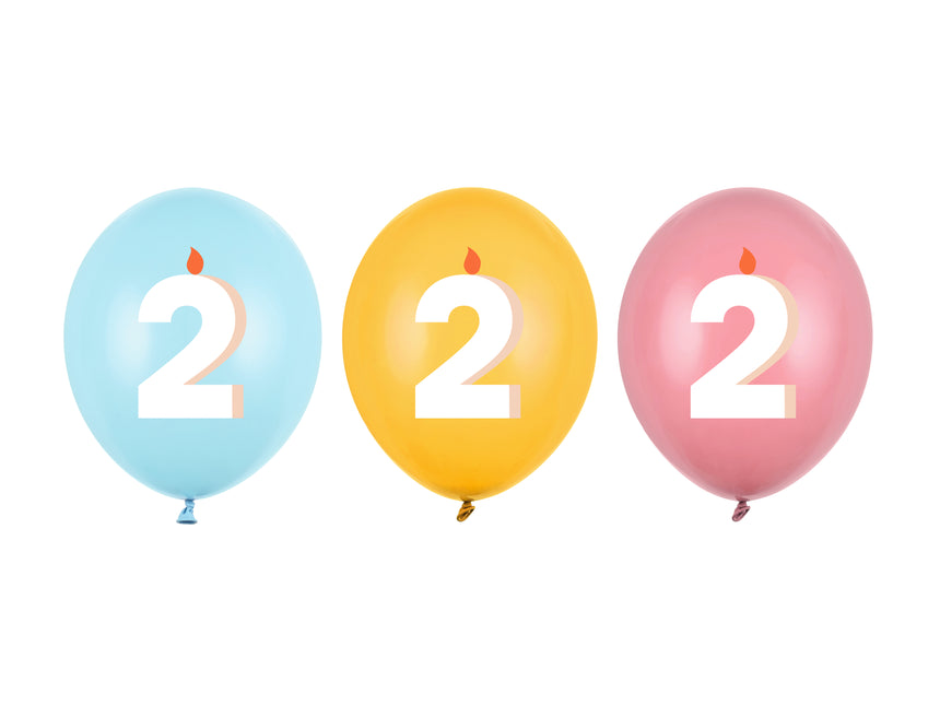 Palloncini 2 anni 30cm 50pz