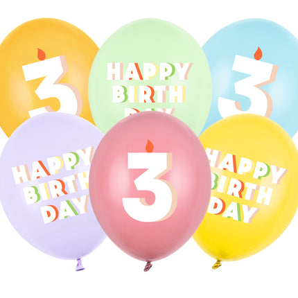 Palloncini 3 anni 30cm 50pz