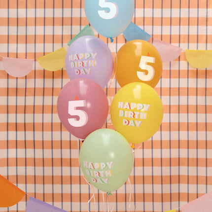 Palloncini 5 anni 30cm 6pz
