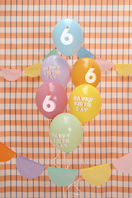 Palloncini 6 anni 30cm 50pz