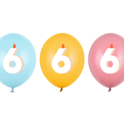 Palloncini 6 anni 30cm 50pz