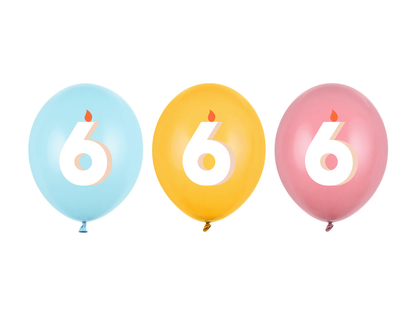Palloncini 6 anni 30cm 50pz