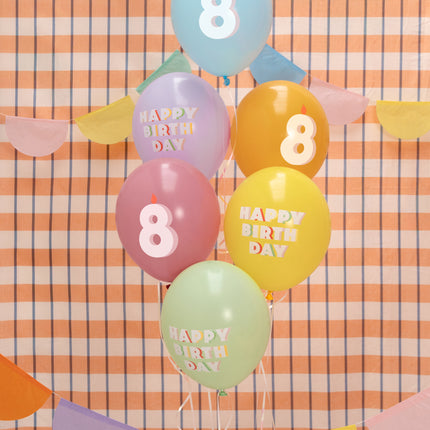 Palloncini 8 anni 30cm 6pz