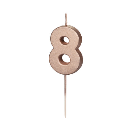 Candela 8 anni oro rosa 9 cm
