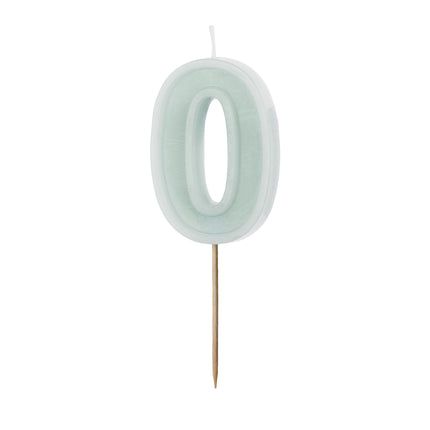 0 Anno Candela Verde 10cm