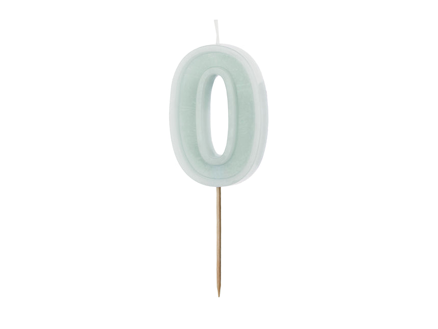 0 Anno Candela Verde 10cm