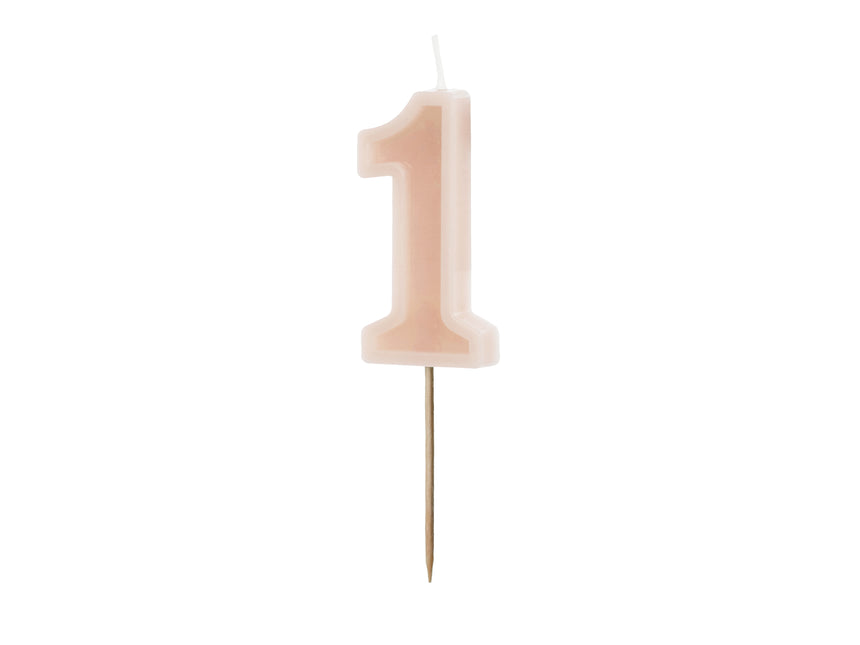 Candela a 1 anno rosa 10 cm
