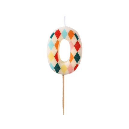 0 Anno Candela Colorata 5,5 cm