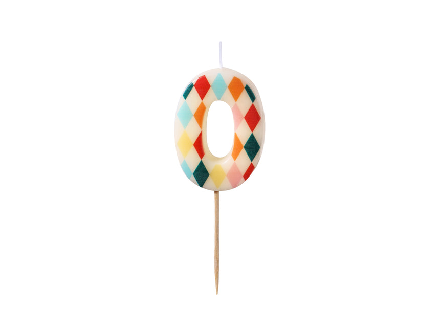 0 Anno Candela Colorata 5,5 cm