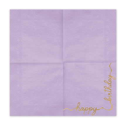 Tovaglioli di Buon Compleanno 33cm 12pz