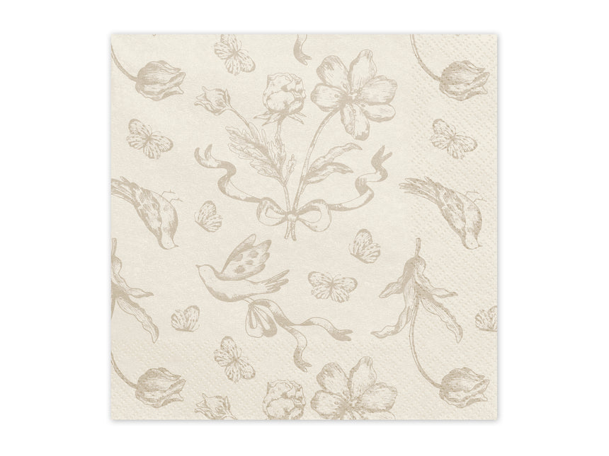 Tovaglioli a fiori 33cm 12pz