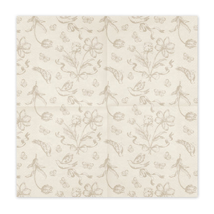 Tovaglioli a fiori 33cm 12pz
