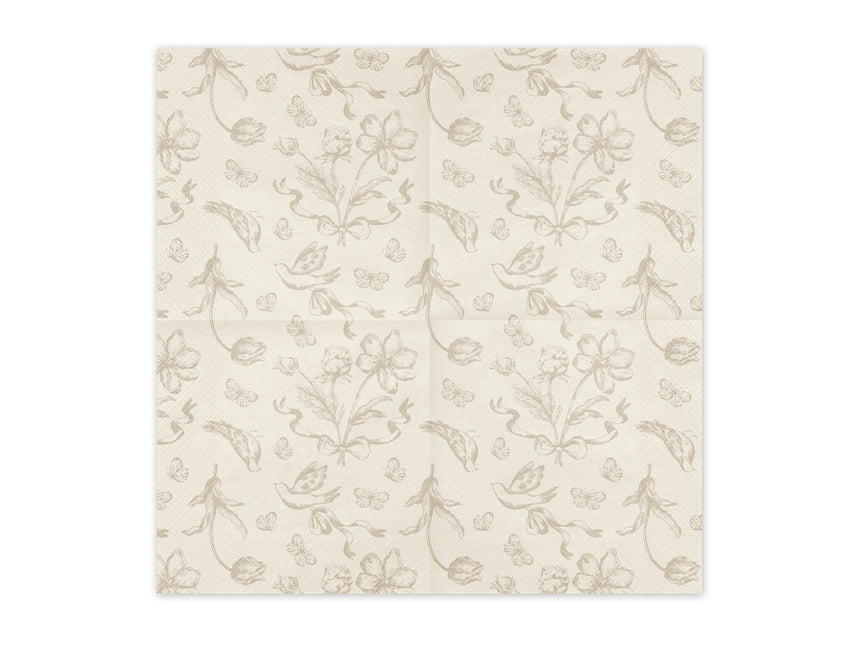 Tovaglioli a fiori 33cm 12pz