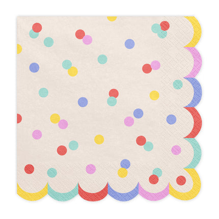 Confetti Papieren Servetten 33cm 20st
