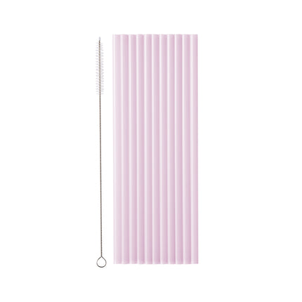Cannucce viola di plastica 23cm 12pz