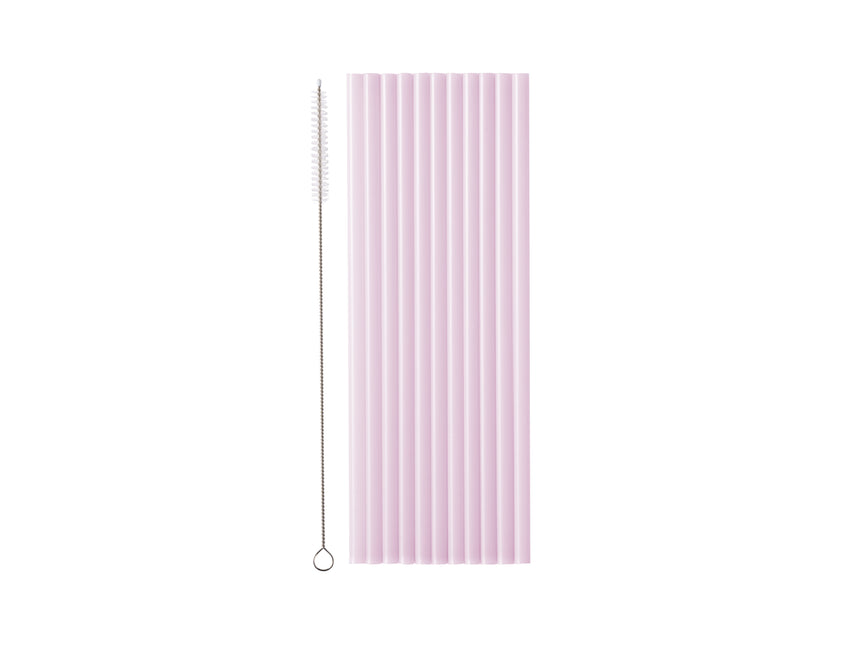Cannucce viola di plastica 23cm 12pz