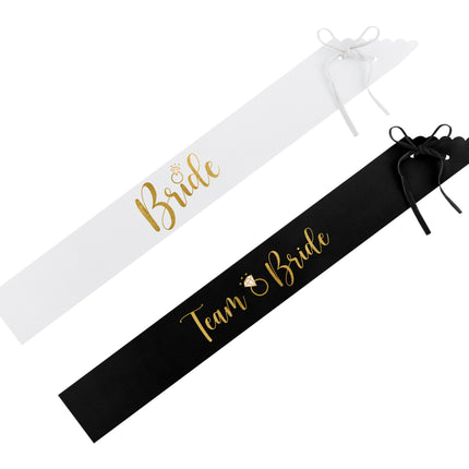 Set di accessori per il matrimonio bianco e nero