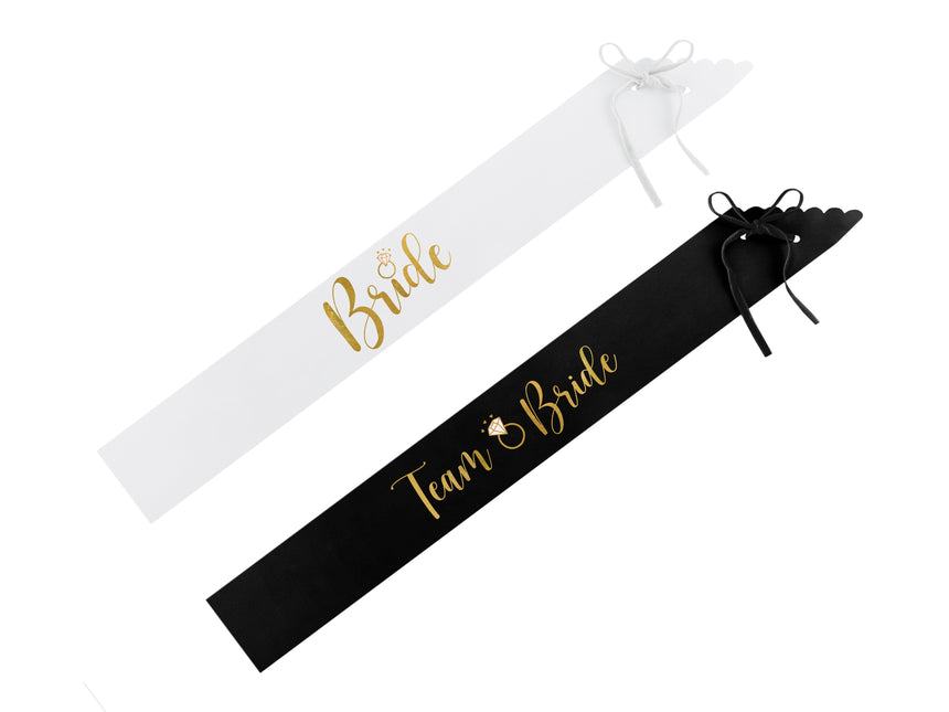 Set di accessori per il matrimonio bianco e nero
