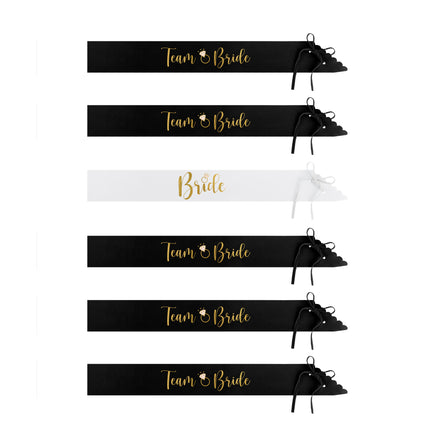 Set di accessori per il matrimonio bianco e nero