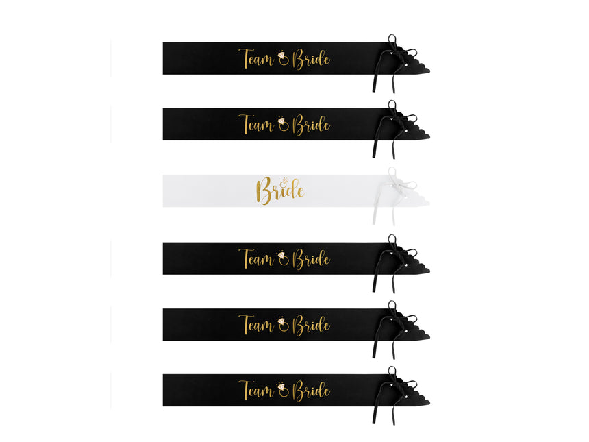 Set di accessori per il matrimonio bianco e nero